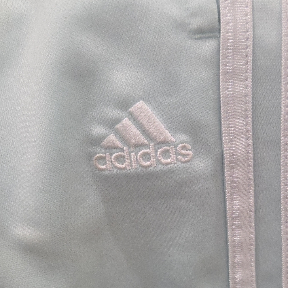 Adidas Pastel Blue Tracksuit with White Stripes - Picture 2 of 8